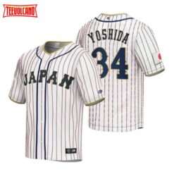 Japan Masataka Yoshida White 2023 World Baseball Classic Jersey