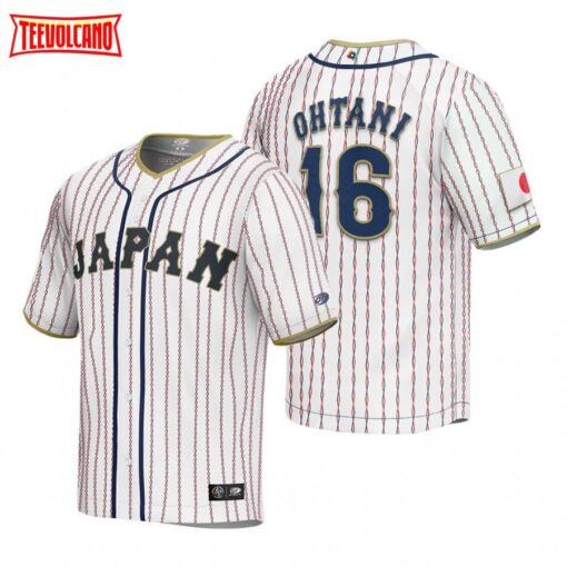 Japan Shohei Ohtani White Replica 2023 World Baseball Classic Jersey