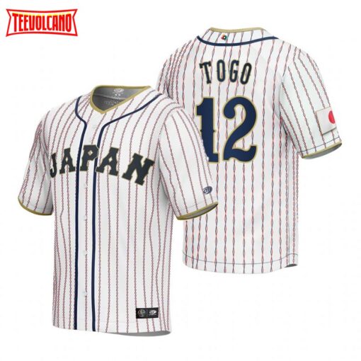 Japan Shosei Togo White 2023 World Baseball Classic Jersey