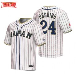 Japan Takumi Ohshiro White 2023 World Baseball Classic Jersey