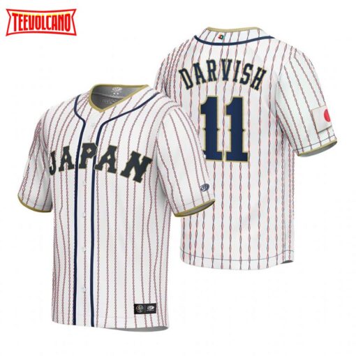 Japan Yu Darvish White 2023 World Baseball Classic Jersey