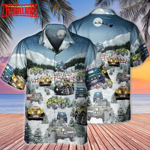 Jeep Snow Merry Christmas Hawaiian Shirt