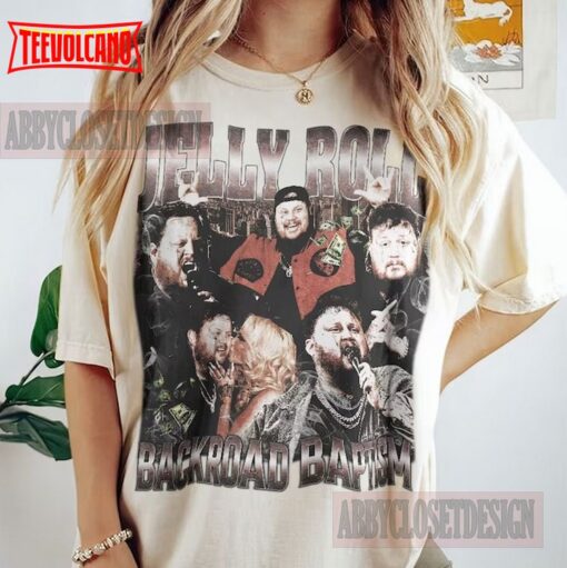 Jelly Roll Bootleg Shirt – Backroad Baptism 90s Vintage T-Shirt