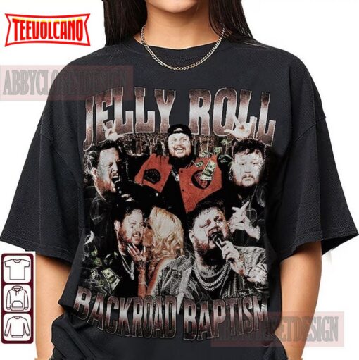 Jelly Roll Bootleg Shirt – Backroad Baptism 90s Vintage T-Shirt