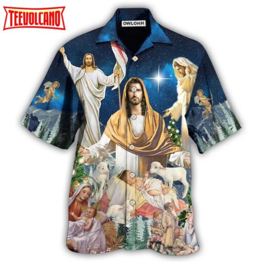 Jesus Christmas Miracle Night Hawaiian Shirt