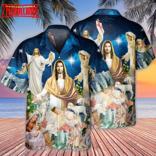 Jesus Christmas Miracle Night Hawaiian Shirt