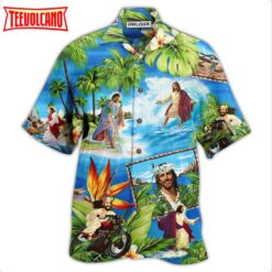 Jesus Stay Cool Hawaiian Shirt