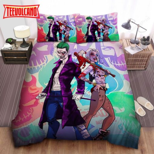 Joker And Harley Quinn Bed Sheets Duvet Cover Bedding Sets