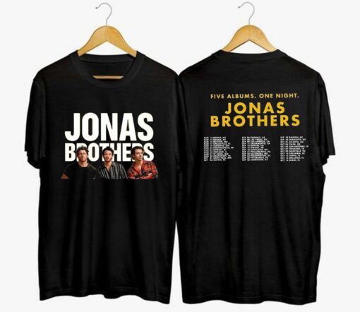 Jonas Brothers Five Albums One Night Tour Trending Shirt