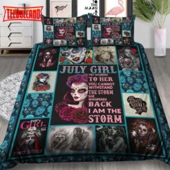 July Sugar Skull Girl The Storm Duvet Cover Bedding Sets