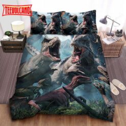 Jurassic Park The Bloody Dinosaurs War Duvet Cover Bedding Sets