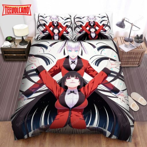 Kakegurui Yumeko And Kirari Duvet Cover Bedding Sets