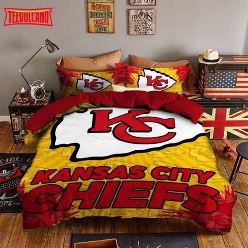 Kansas City Chiefs Duvet Cover Bedding Sets V10