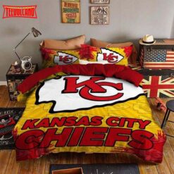 Kansas City Chiefs Duvet Cover Bedding Sets V2