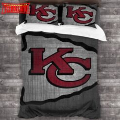 Kansas City Chiefs Logo Bedding Set Duvet Cover