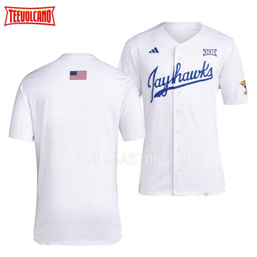 Kansas Jayhawks College Baseball White Jersey