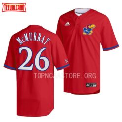 Kansas Jayhawks Cooper McMurray College Baseball Red Jersey