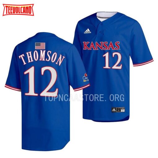 Kansas Jayhawks Rob Thomson Two-Button Replica Baseball Jersey