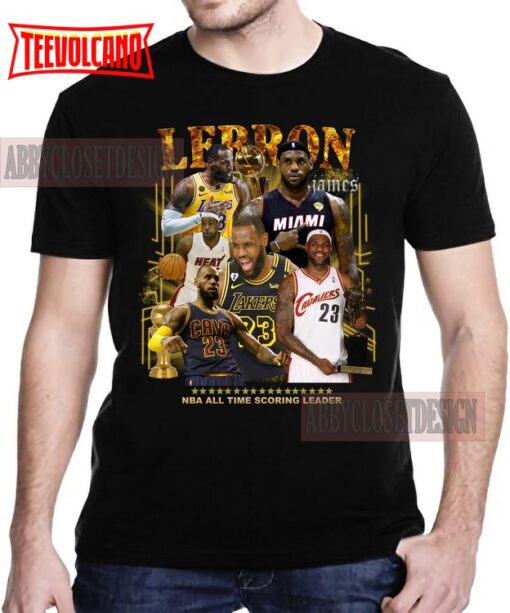 King James  90s Vintage Graphic T-Shirt – LeBron James Classic Retro Shirt