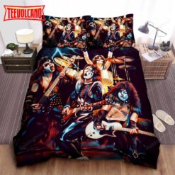 Kiss Performing Painting Bed Sheet Spread Duvet Cover Bedding Sets