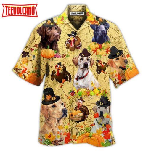 Labrador Retriever Dog Thanksgiving Hawaiian Shirt