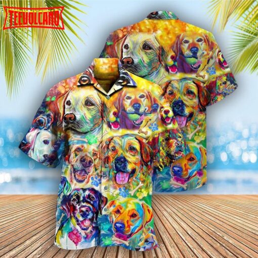 Labrador Retriever Love Is Wet Noses Hawaiian Shirt