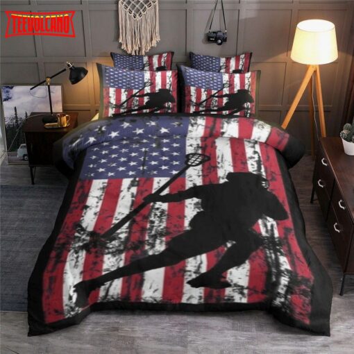 Lacrosse American Flag Bedding Sets