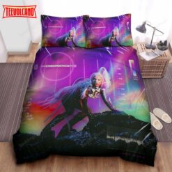 Lady Gaga Chromatica Space Theme Bed Sheets Duvet Cover Bedding Sets