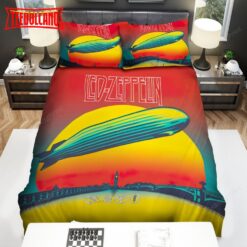 Led Zeppelin Iconic Blimp Bed Sheets Duvet Cover Bedding Sets