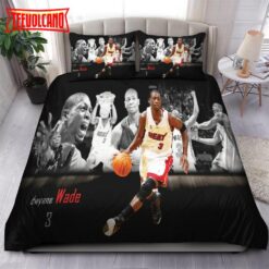 Legend Dwyane Wade Miami Heat NBA 33 Bedding Sets