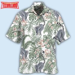 Lemur Tropical Leaf  Hawaiian Shirt