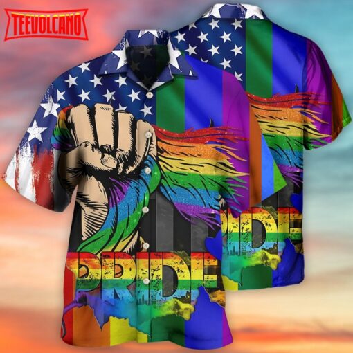 LGBT Hand Love Hawaiian Shirt