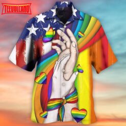 LGBT Hand Love Style Hawaiian Shirt