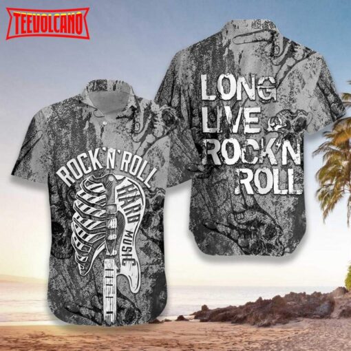 Long Live Rock’n Roll Guitar Unisex Hawaiian Shirt