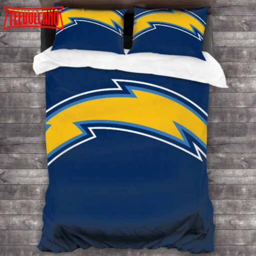 Los Angeles Chargers Logo Bedding Set Duvet Cover