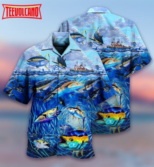 Love Fishing Love Ocean Hawaiian Shirt