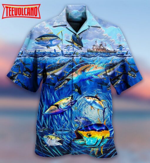 Love Fishing Love Ocean Hawaiian Shirt