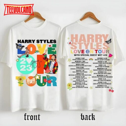 Love On Tour 2023 Double Sides T-shirt – Harry Style Tour Concert 2023