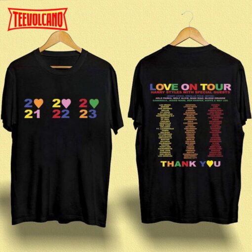 Love On Tour Harry Styles Tour 2023 Double Side T-Shirt