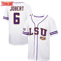 LSU Tigers Brayden Jobert White College Baseball Jersey