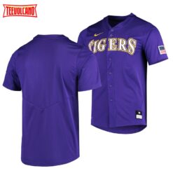 LSU Tigers College Baseball Purple Elite Replica Jersey