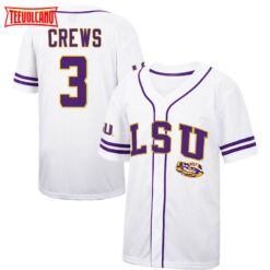 LSU Tigers Dylan Crews White College Baseball Jersey