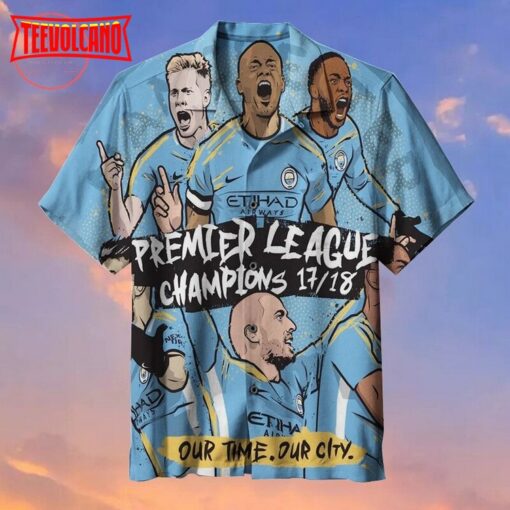 Manchester City F.C. Fans Commemorative Hawaiian Shirt