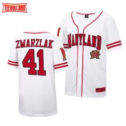 Maryland Terrapins Bobby Zmarzlak College Baseball Jersey White