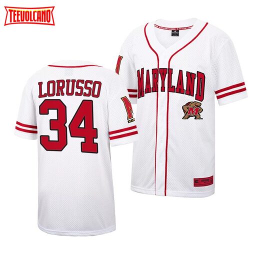 Maryland Terrapins Nick Lorusso College Baseball Jersey White