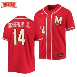 Maryland Terrapins Tony Schreffler Jr. College Baseball Jersey Red