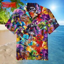 Mecha Robot War Hawaiian Shirt