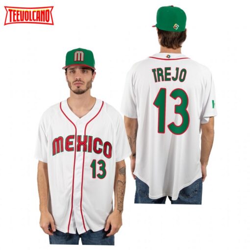 Mexico Alan Trejo White 2023 World Baseball Classic Jersey