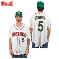 Mexico Alek Thomas White 2023 World Baseball Classic Jersey