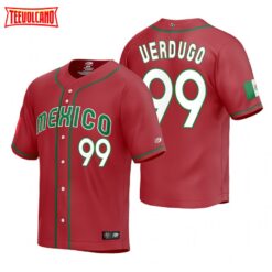 Mexico Alex Verdugo Red Replica 2023 World Baseball Classic Jersey